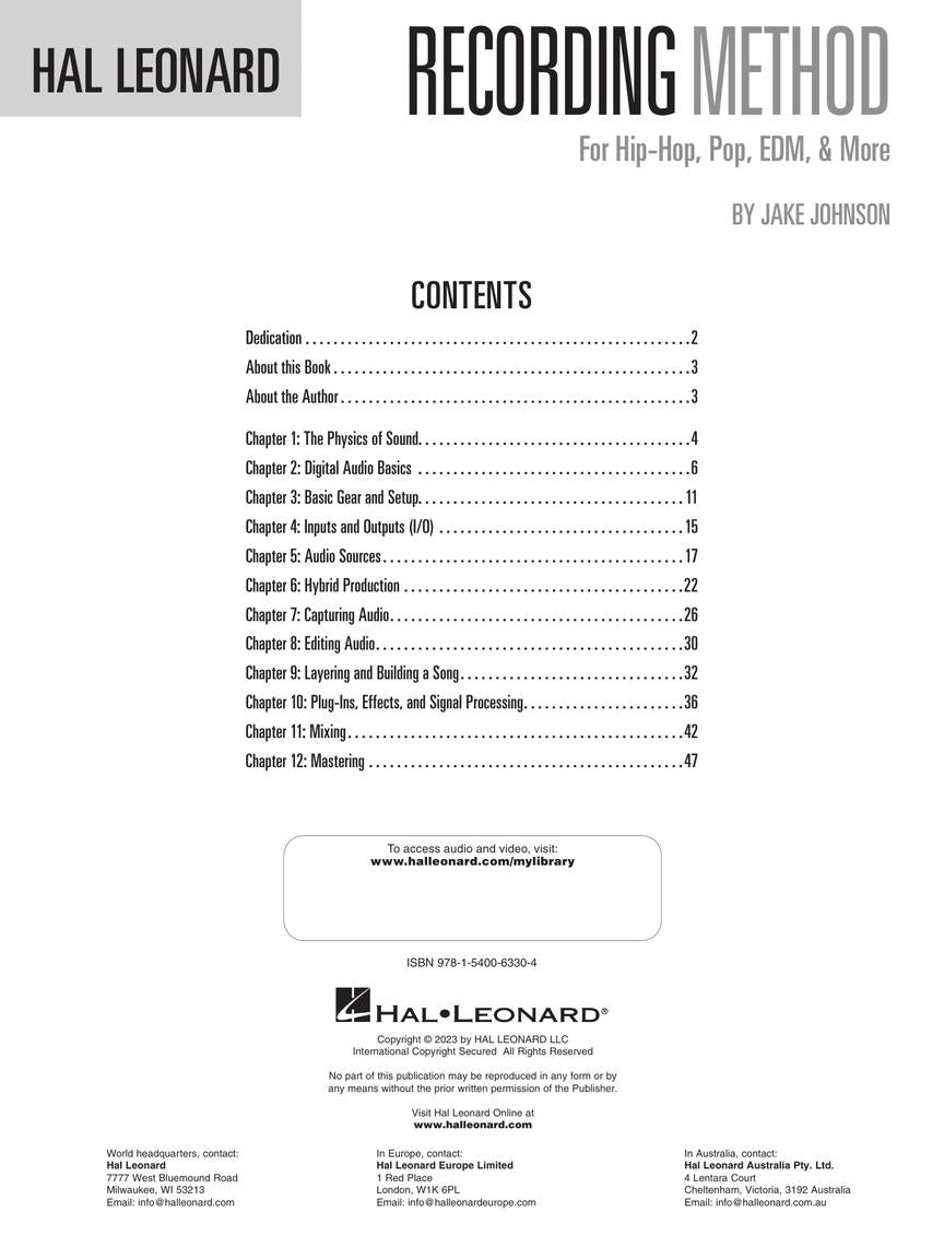 Hal Leonard Recording Method - sample page 2