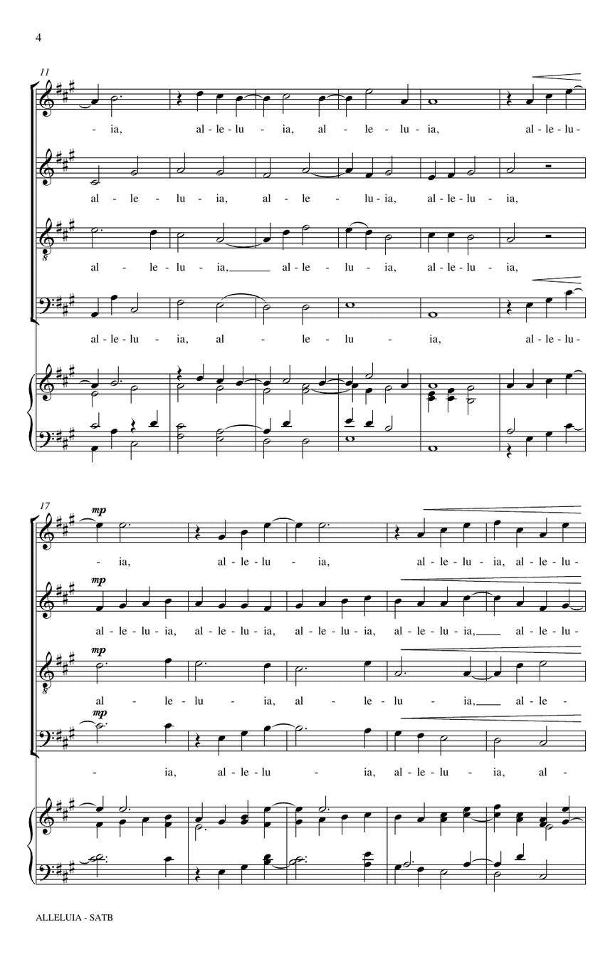 Alleluia - sample page 4