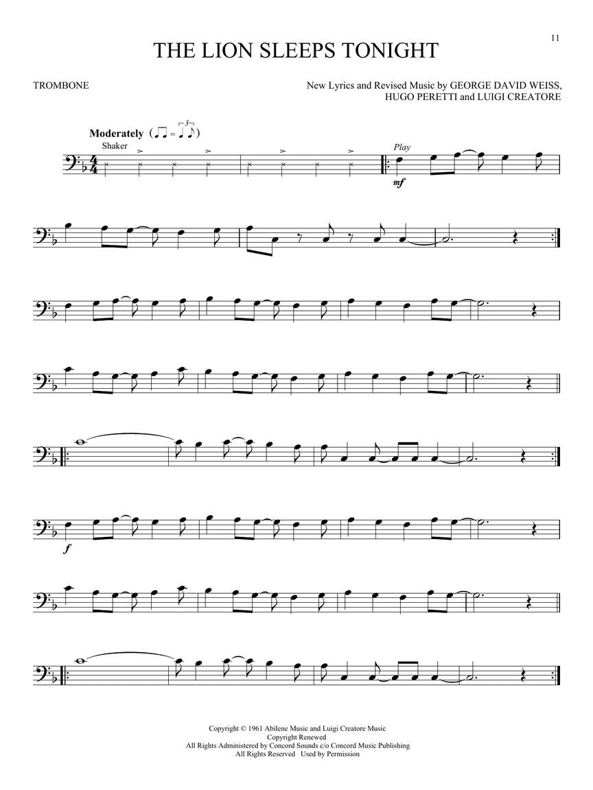The Lion King for Trombone - sample page 4