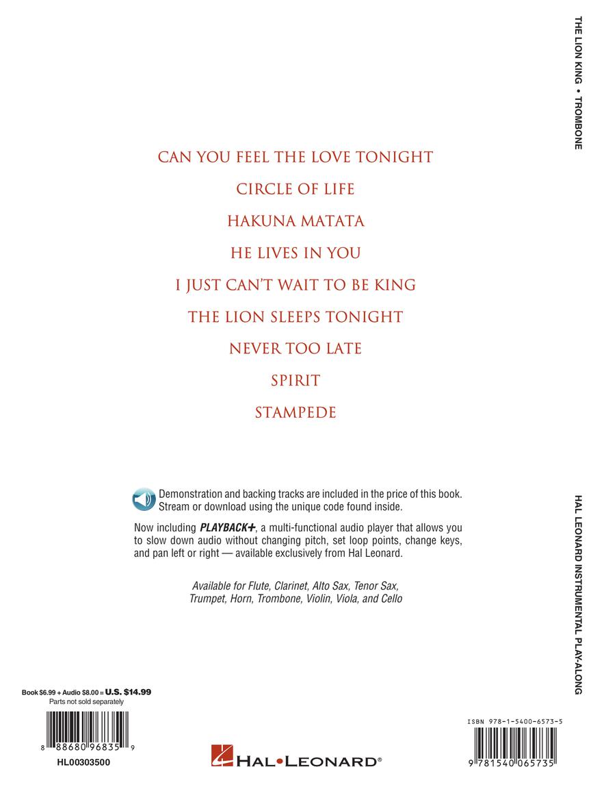 The Lion King for Trombone - sample page 5