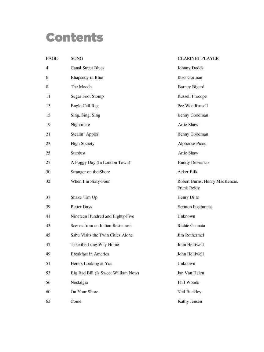25 Great Clarinet Solos - sample page 2