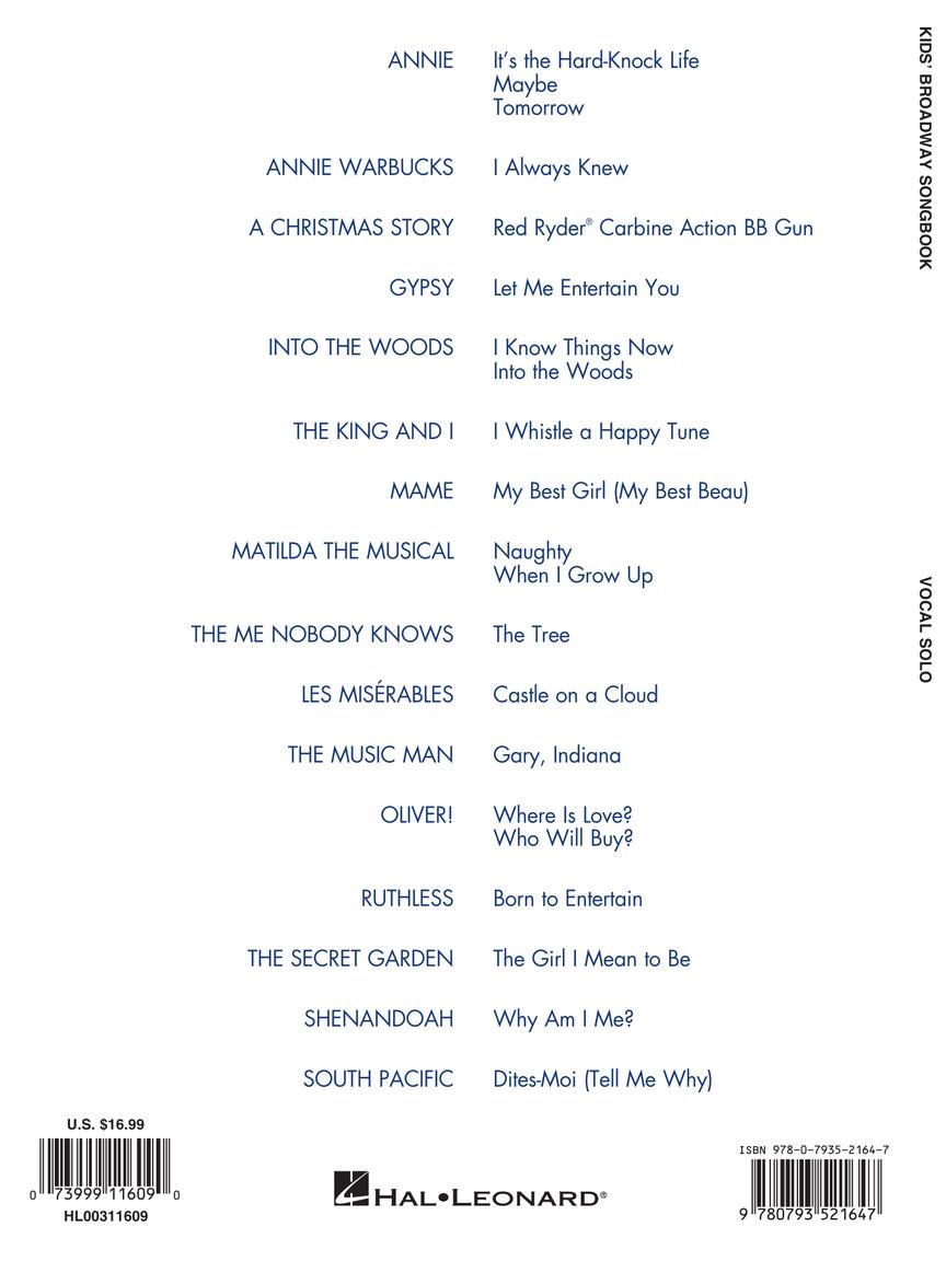 Kids' Broadway Songbook – Revised Edition - sample page 6
