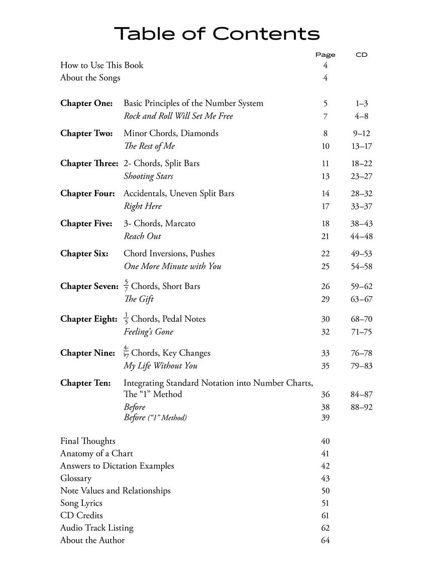 Song Charting Made Easy - sample page 2