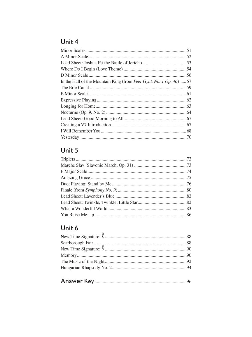Returning to the Piano - sample page 3