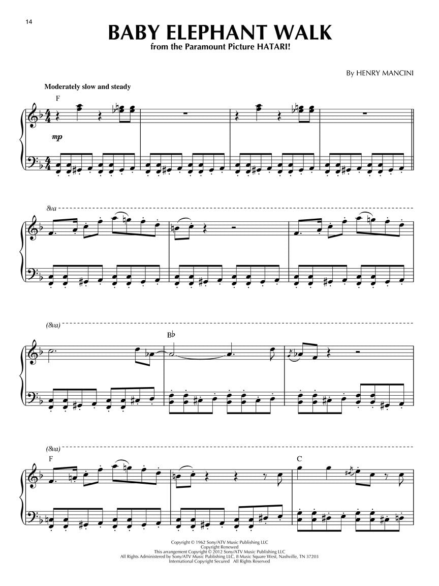 Henry Mancini Piano Solos - sample page 3