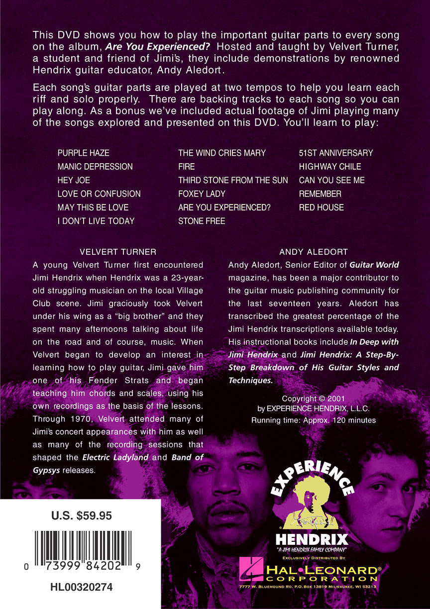 Jimi Hendrix – Learn to Play the Songs from <i>Are You Experienced</i> DVD - sample page 2