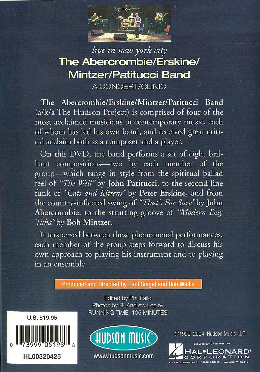 The Abercrombie/ Erskine/Mintzer/ Patitucci Band – Live in New York City - sample page 2