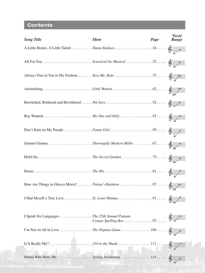 Broadway Presents! Teens' Musical Theatre Anthology: Female Edition - sample page 2