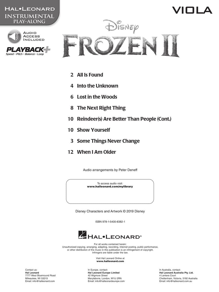 Frozen 2 Viola Play-Along - sample page 2