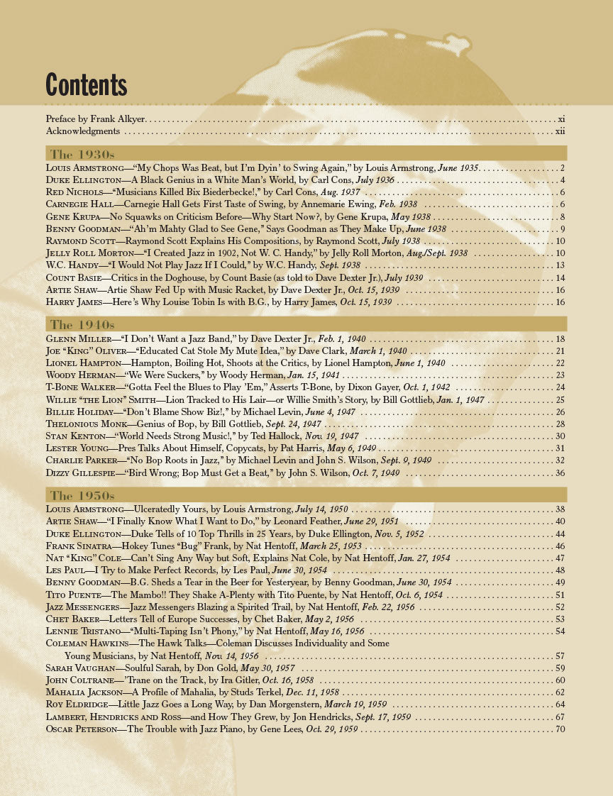 <i>DownBeat</i> – The Great Jazz Interviews - sample page 2