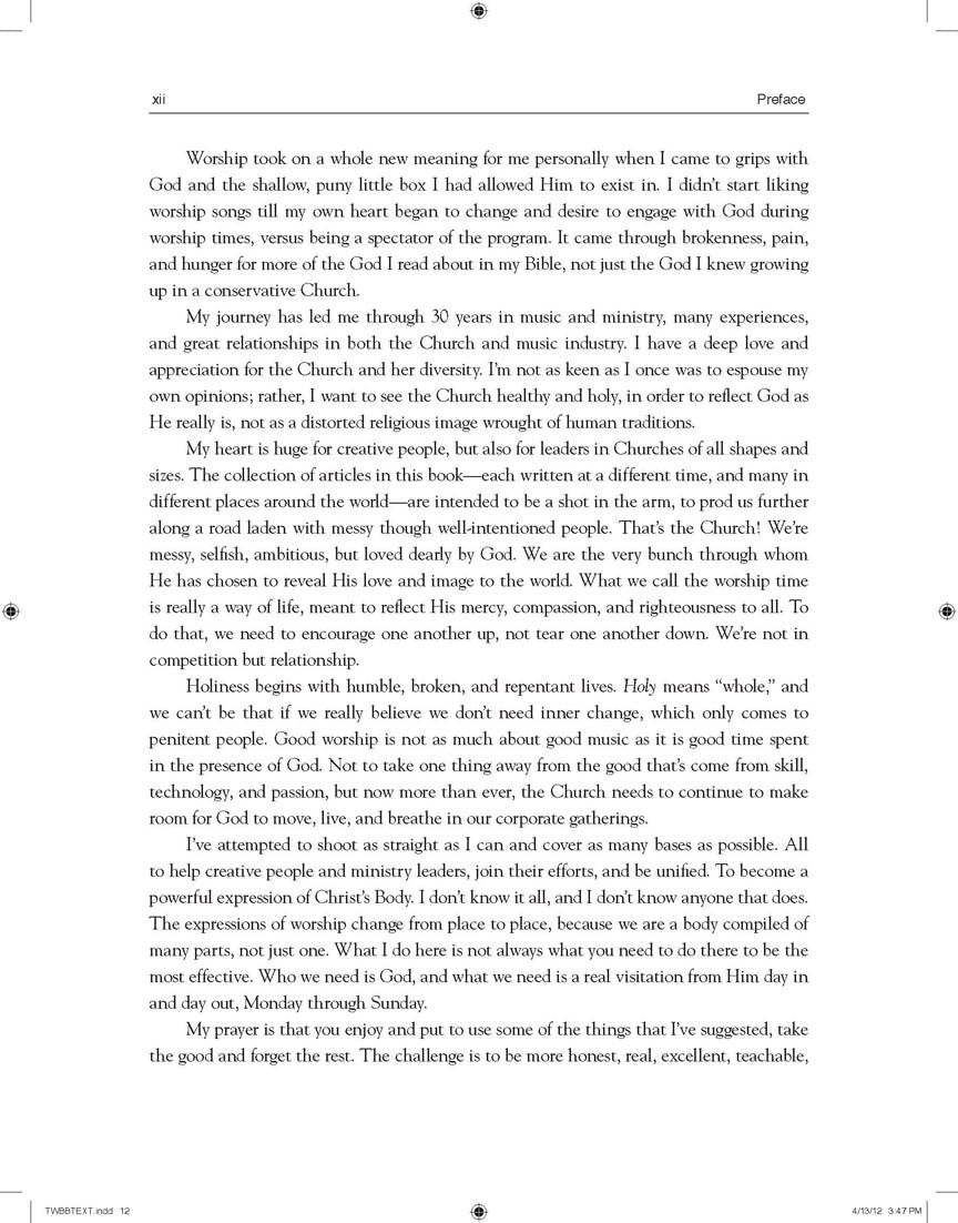 Worship Musician! Presents The Worship Band Book - sample page 5