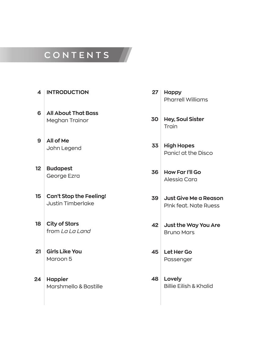 Hits of 2010-2019 – Instant Piano Songs - sample page 2