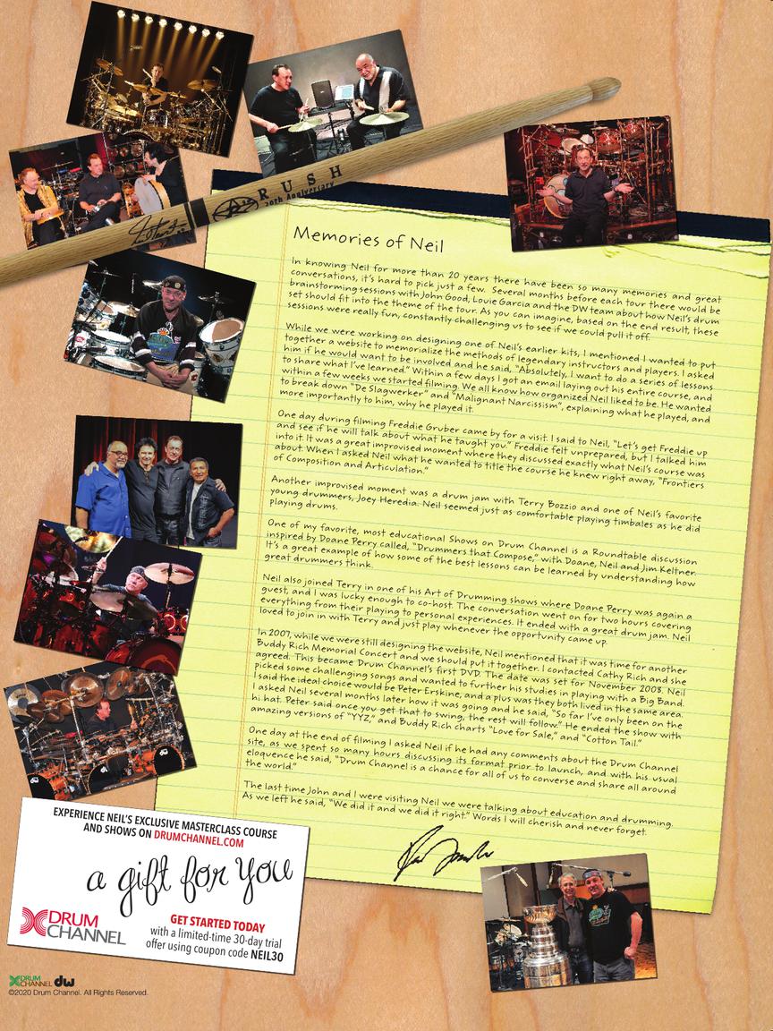 Modern Drummer Legends: Rush's Neil Peart - sample page 2