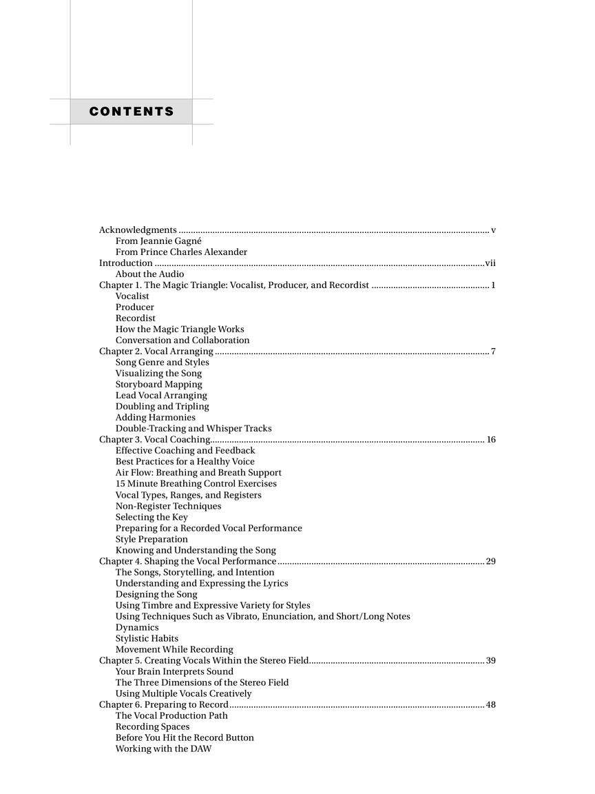 Vocal Production & Recording - sample page 2