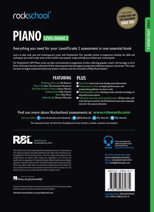 Rockschool Piano Level 2 - sample page 2