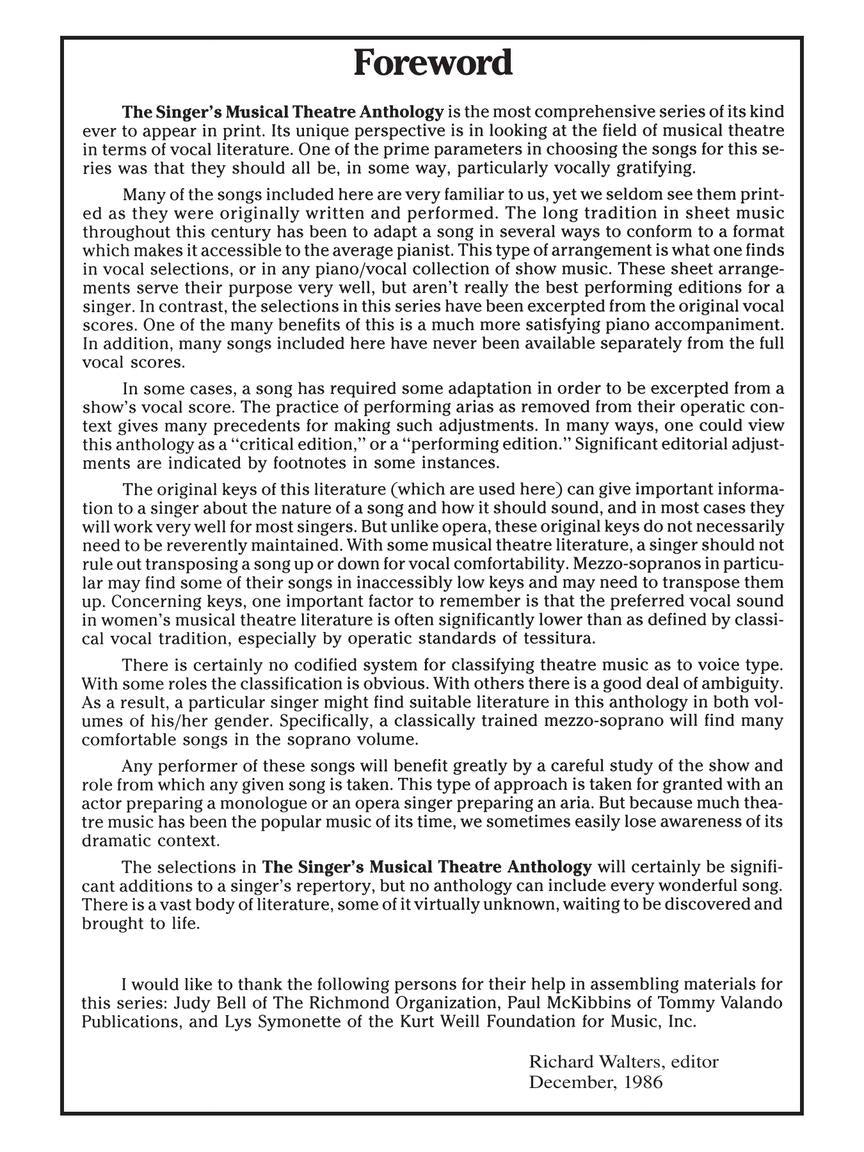 The Singer's Musical Theatre Anthology - sample page 2