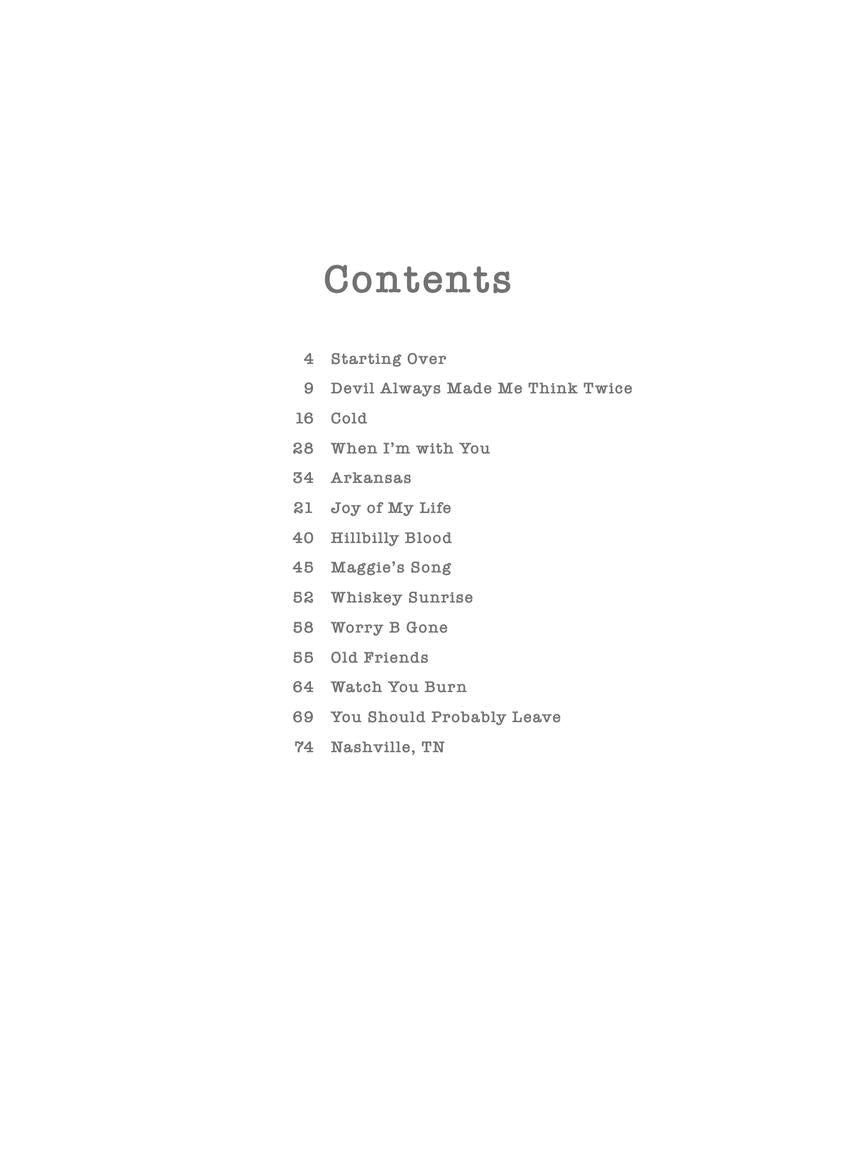 Chris Stapleton – Starting Over - sample page 2