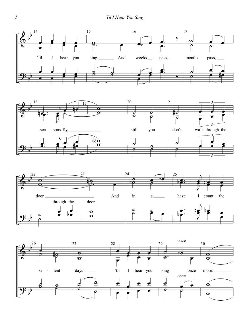 'Til I Hear You Sing - sample page 3