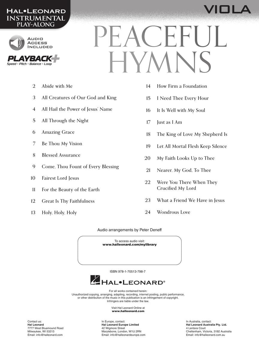 Peaceful Hymns for Viola - sample page 2