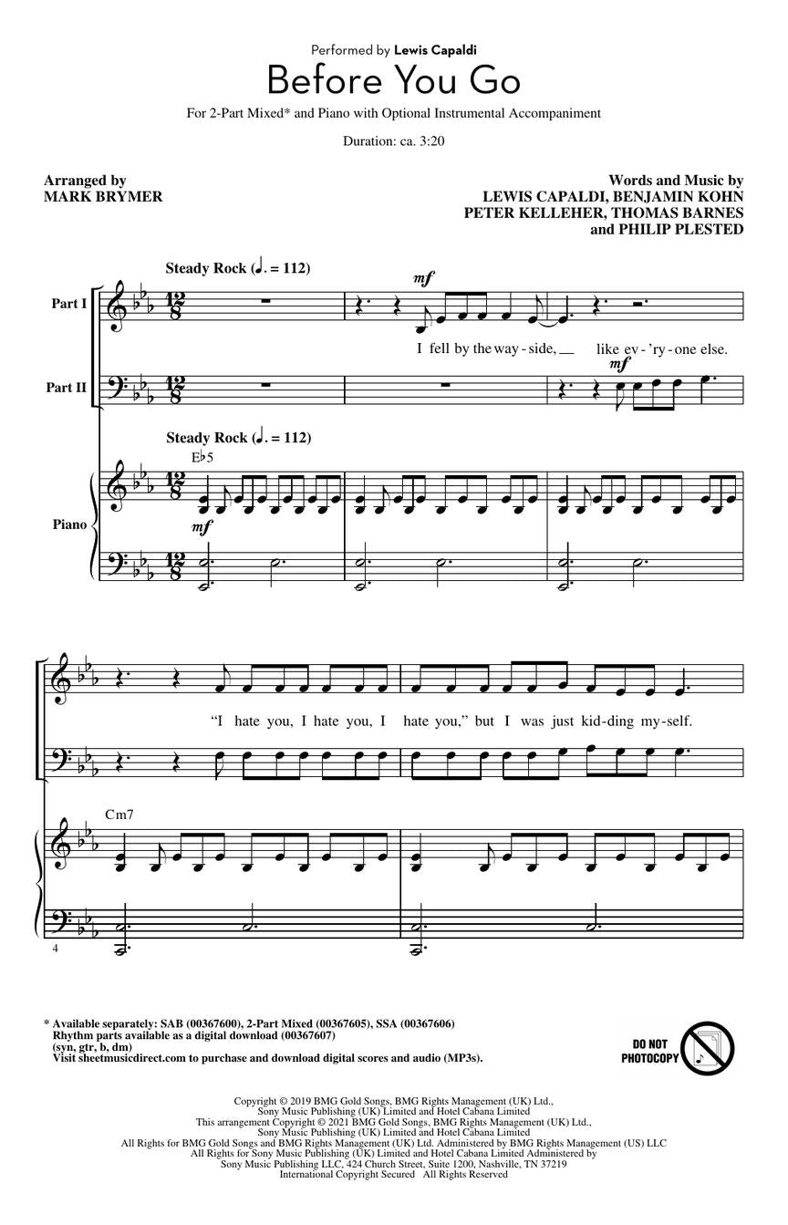 Before You Go - sample page 2