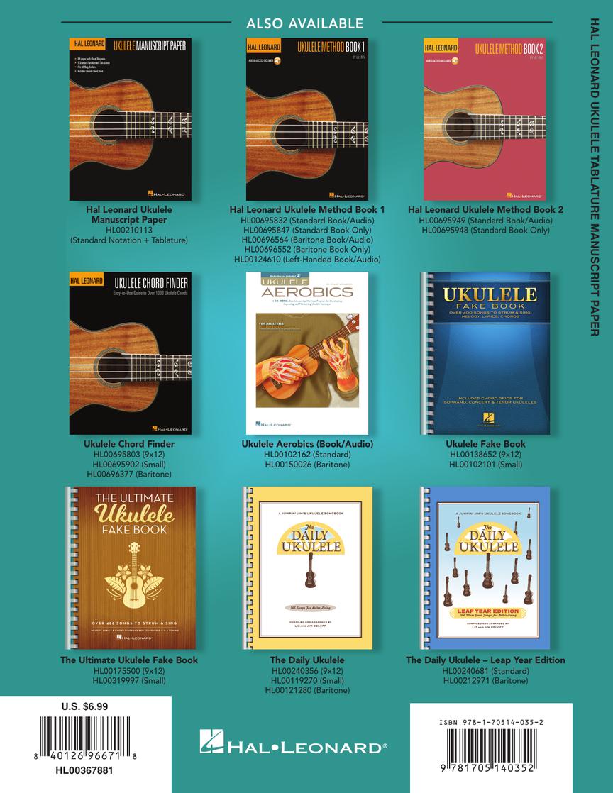 Hal Leonard Ukulele Tablature Manuscript Paper - sample page 5