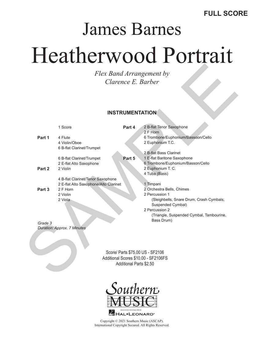 Heatherwood Portrait - sample page 1
