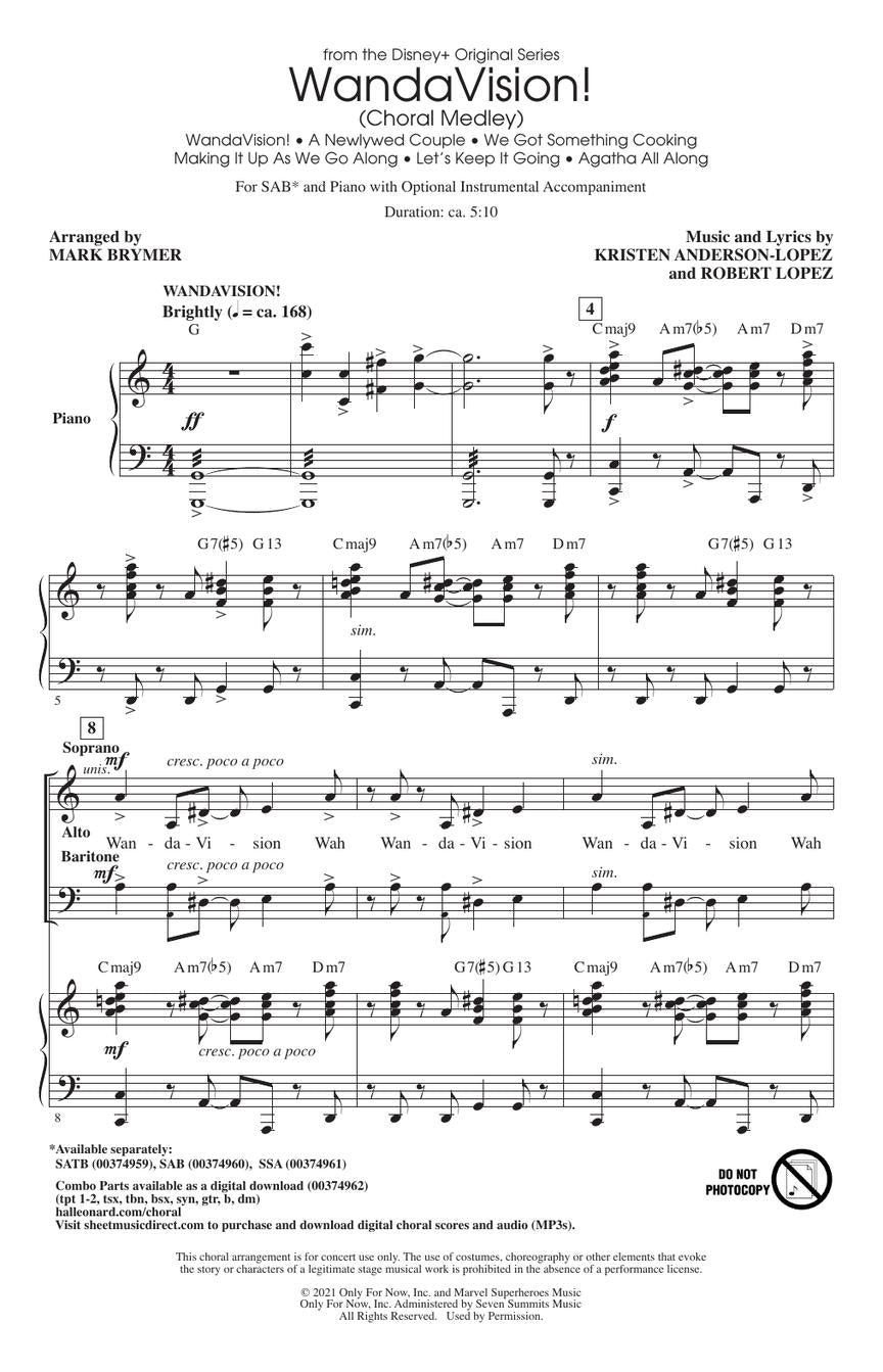WandaVision! (Choral Medley) - sample page 2