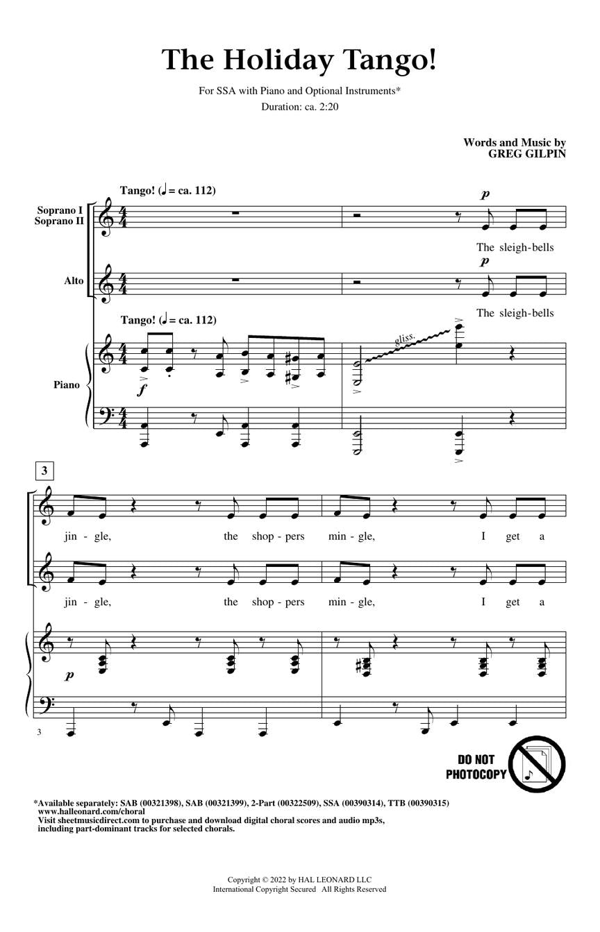The Holiday Tango! - sample page 2