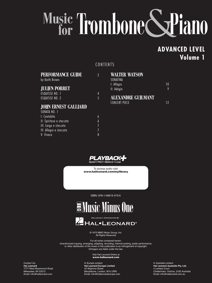 Music for Trombone & Piano – Advanced Level Volume 1 - sample page 2