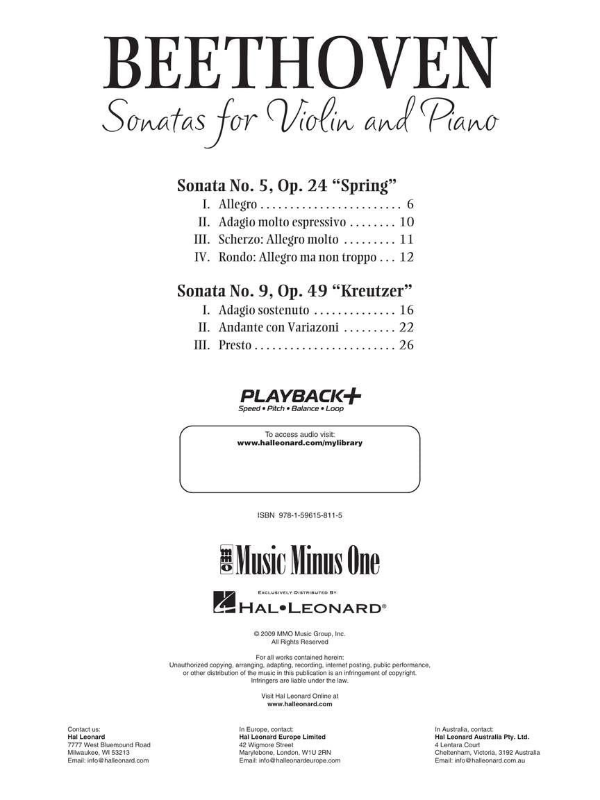 Beethoven – Two Sonatas for Violin and Piano - sample page 2