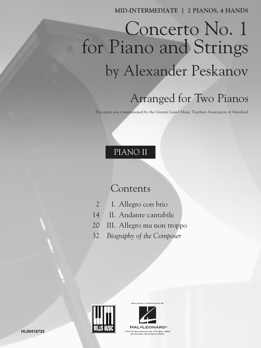 Concerto No. 1 for Piano and Strings - sample page 2