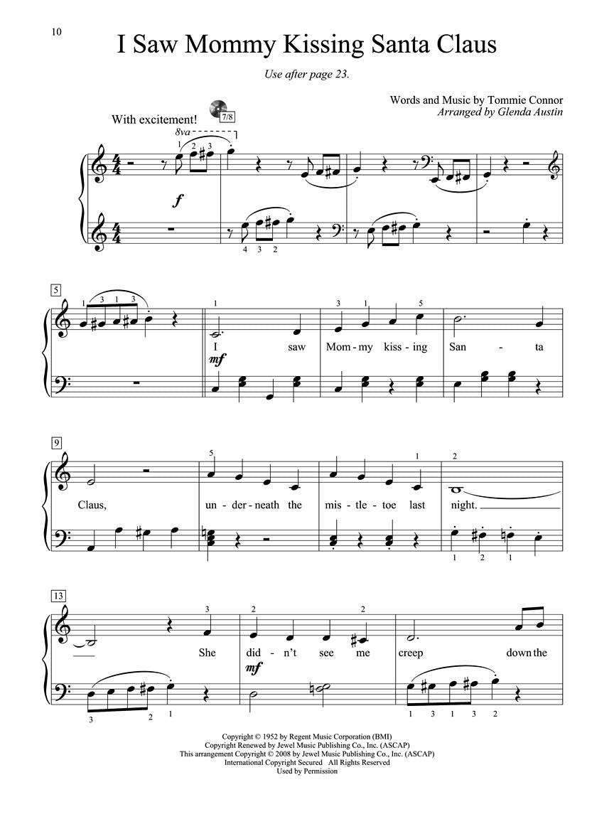 Christmas Piano Solos – Second Grade (Book/CD Pack) - sample page 4
