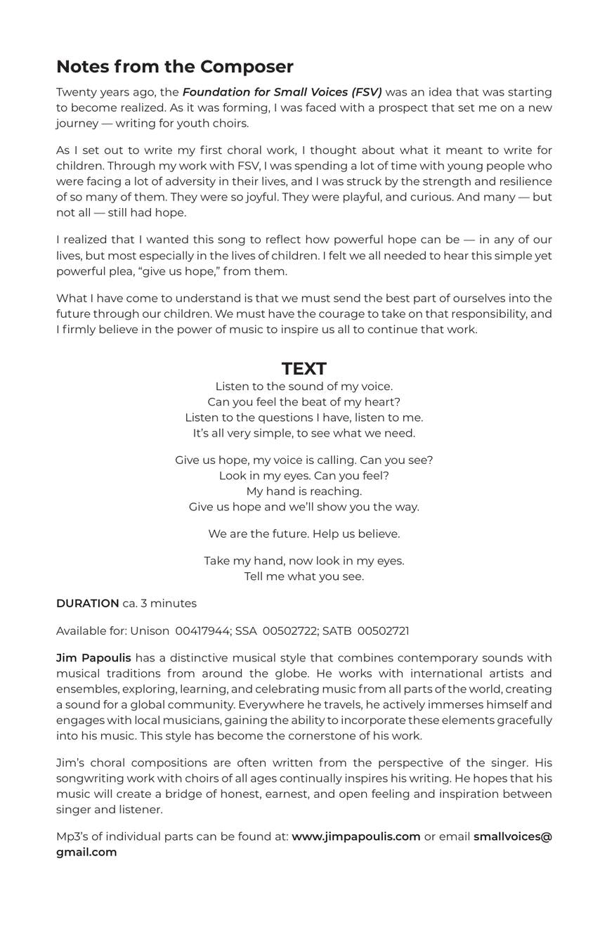 Give Us Hope - sample page 2