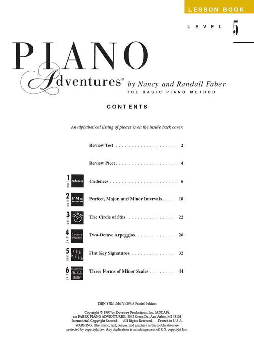 Level 5 – Lesson Book - sample page 1
