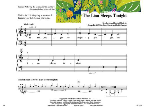 Primer Level – Popular Repertoire Book - sample page 3
