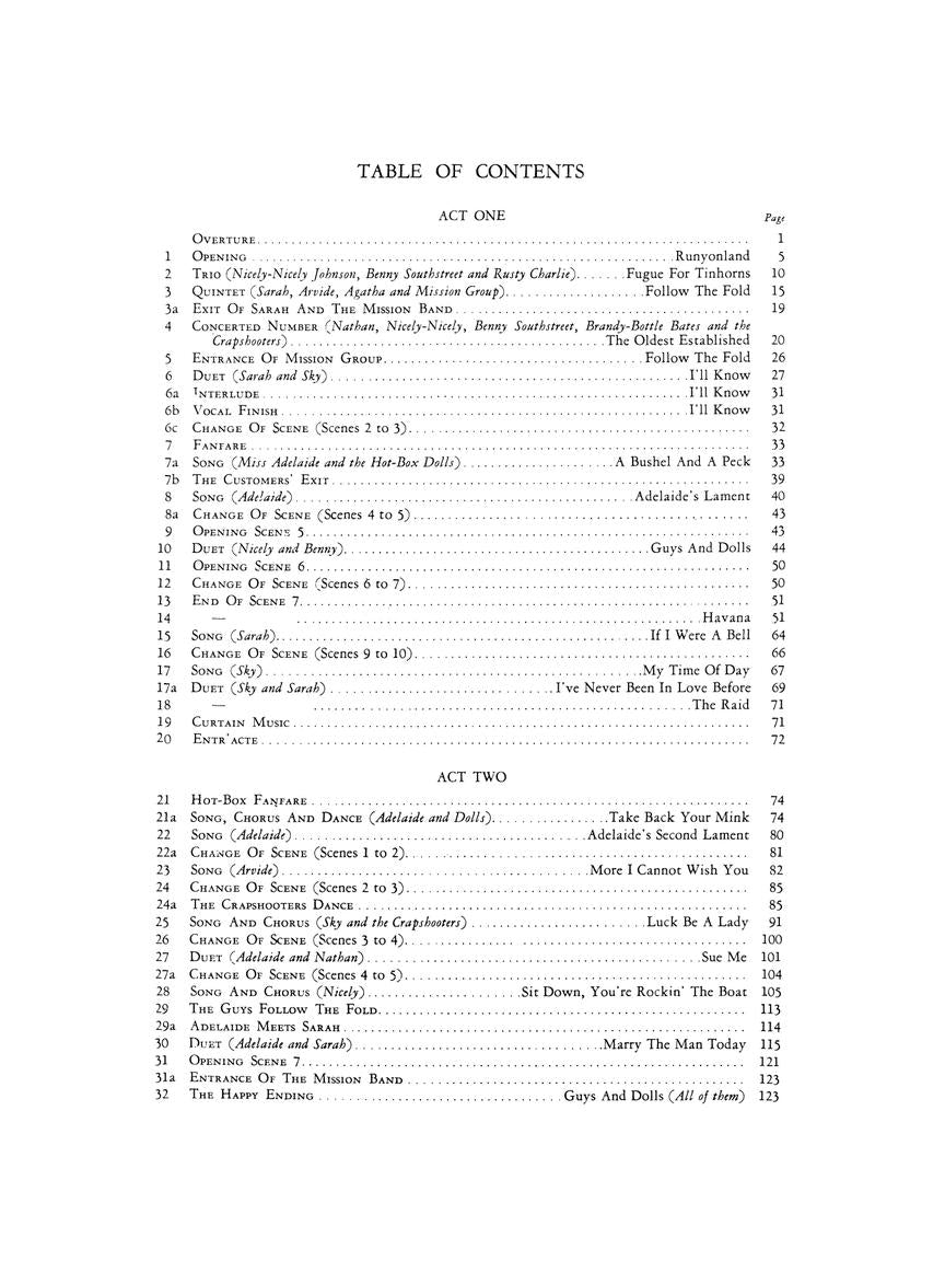 Guys and Dolls - sample page 2