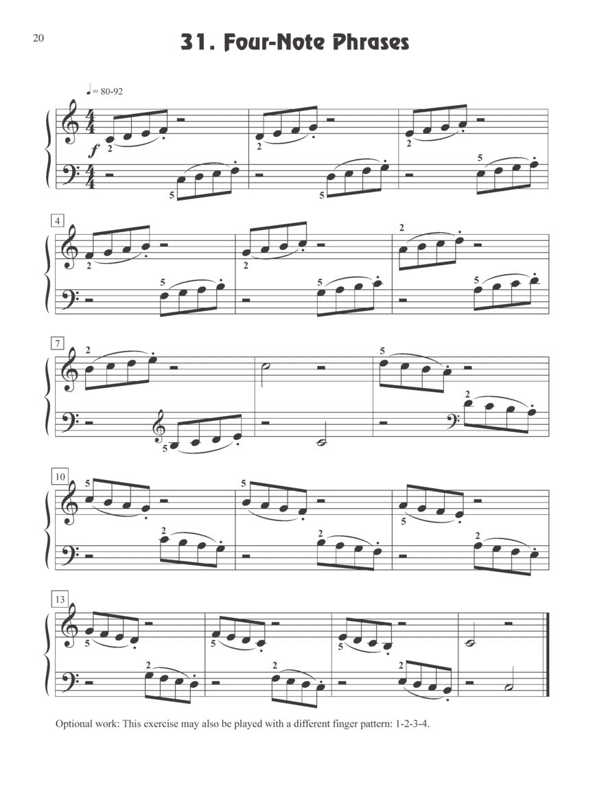 Fingerpower® – Primer Level - sample page 4