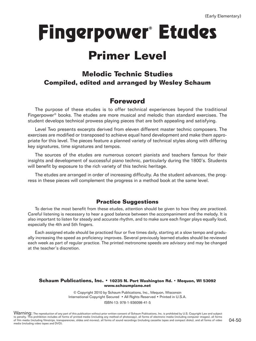 Fingerpower – Etudes Primer - sample page 2
