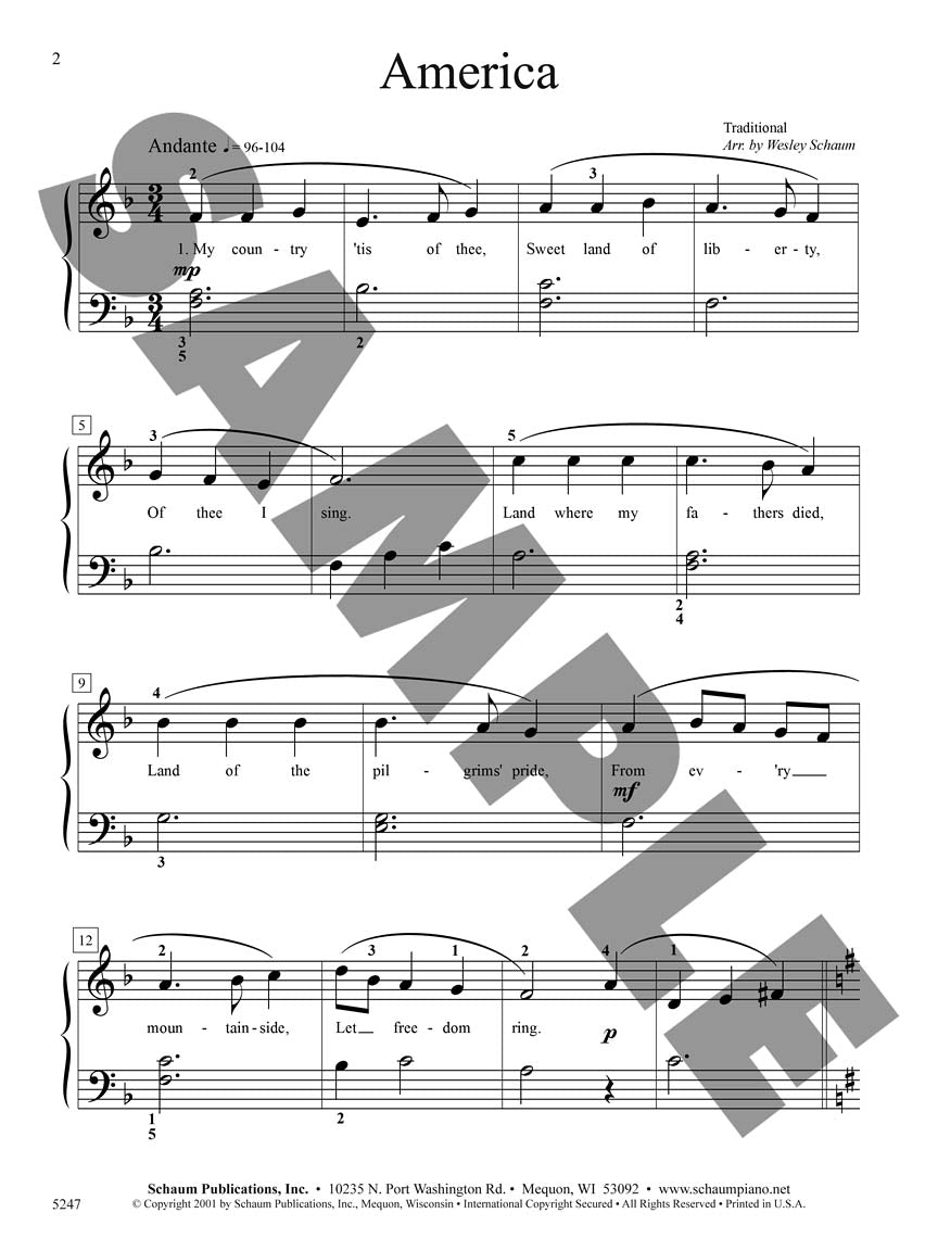 America - sample page 1