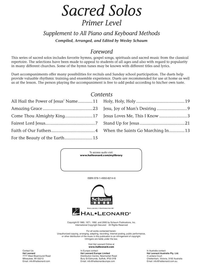 Sacred Solos - sample page 2