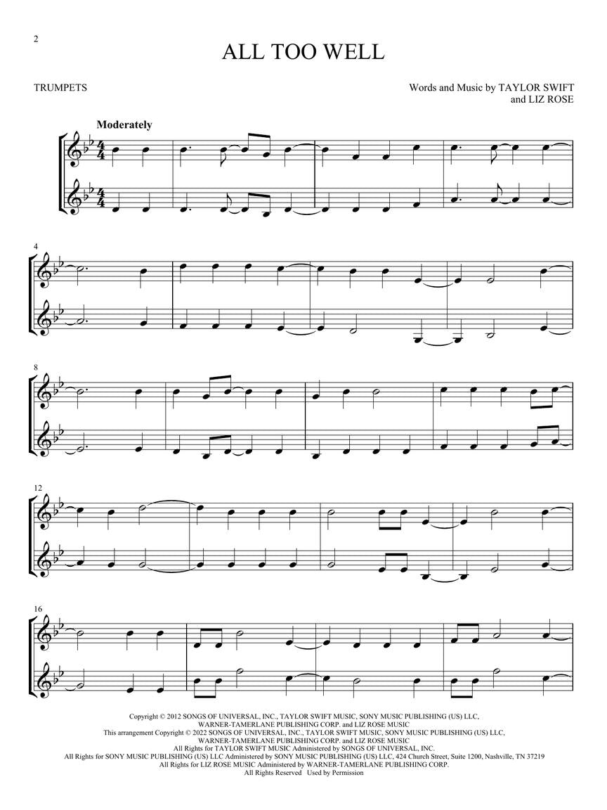 Chart Hits for Two - sample page 3