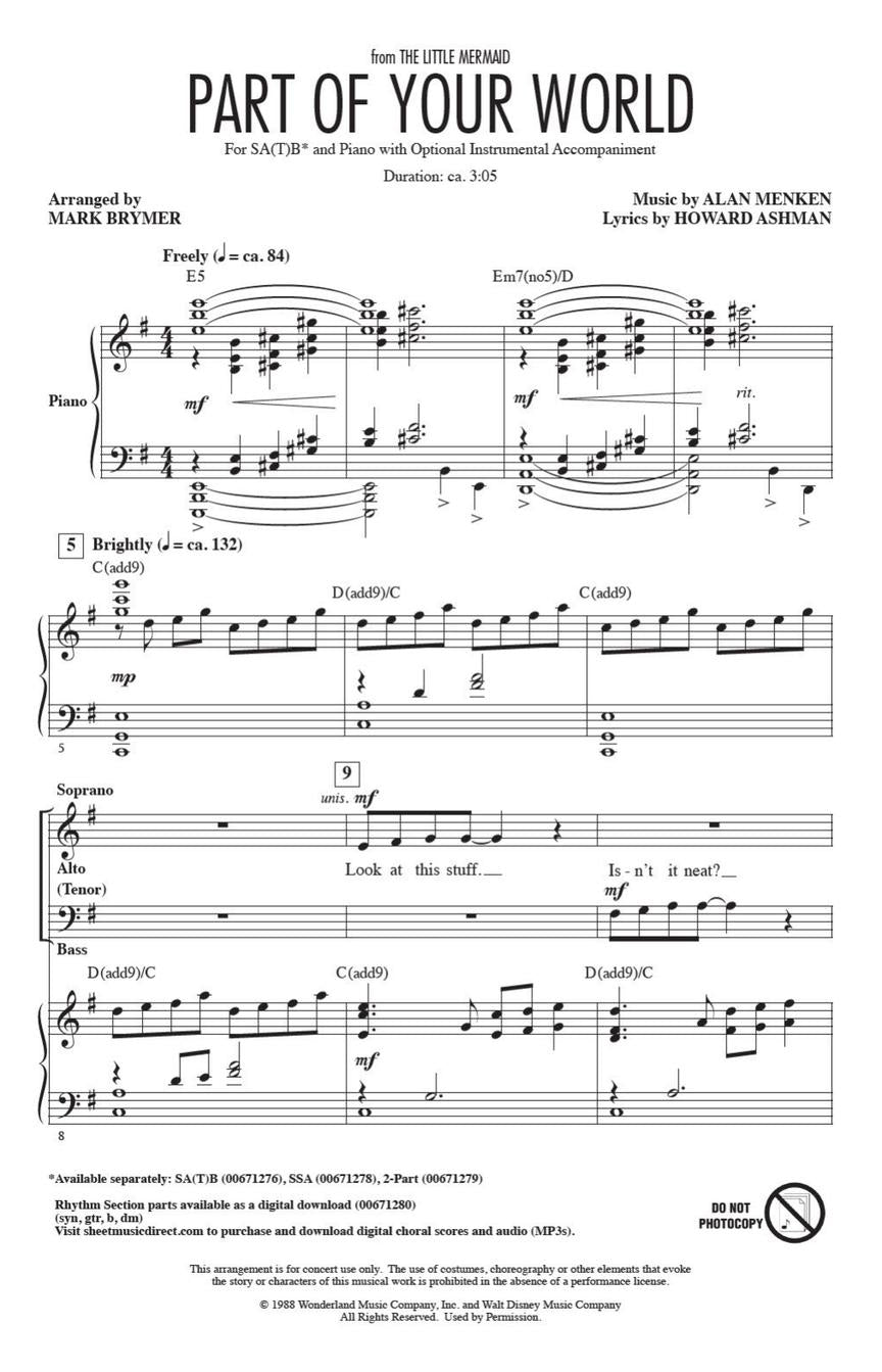 Part of Your World - sample page 2