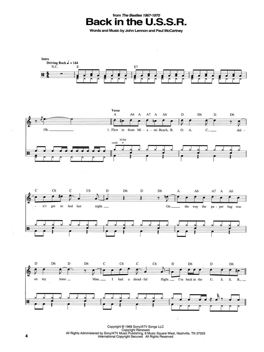 The Beatles Drum Collection - sample page 3