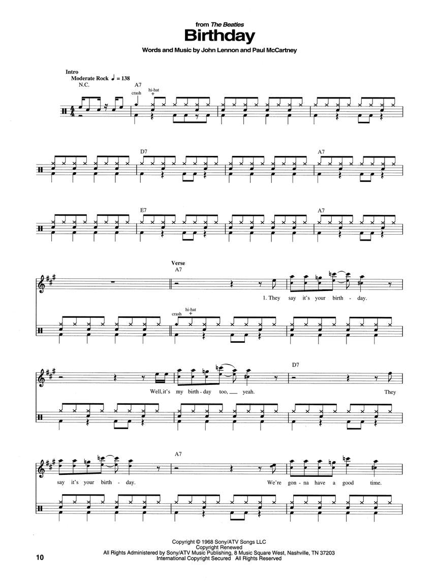 The Beatles Drum Collection - sample page 4