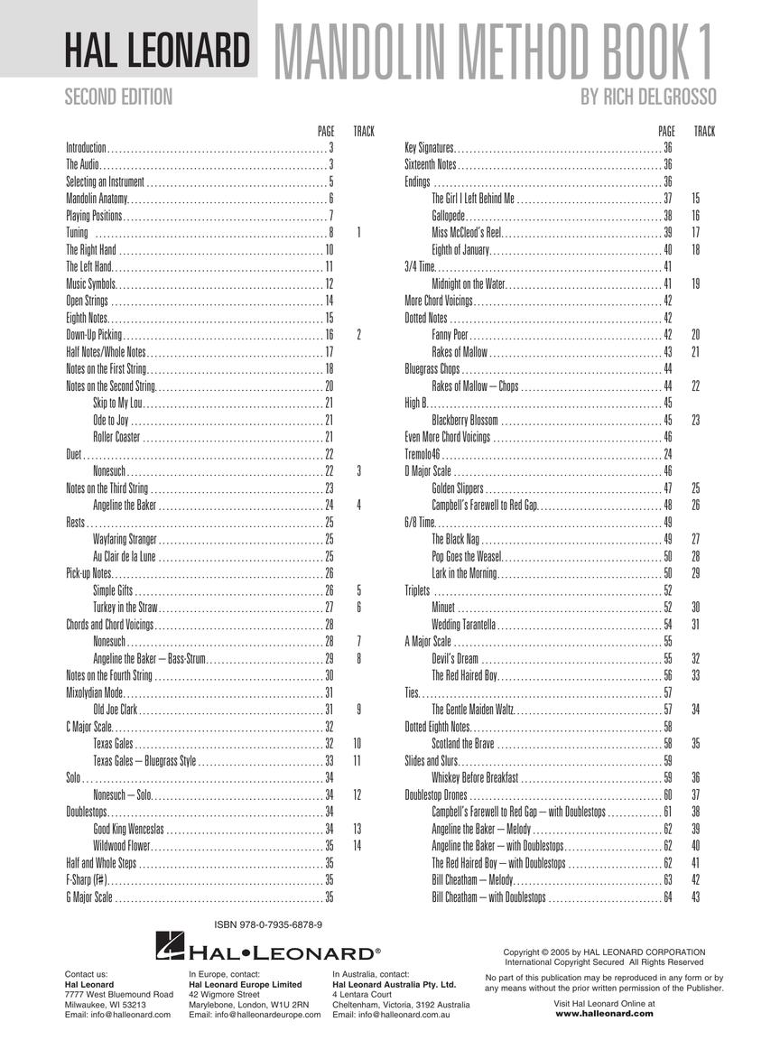Hal Leonard Mandolin Method – Book 1: Second Edition - sample page 2