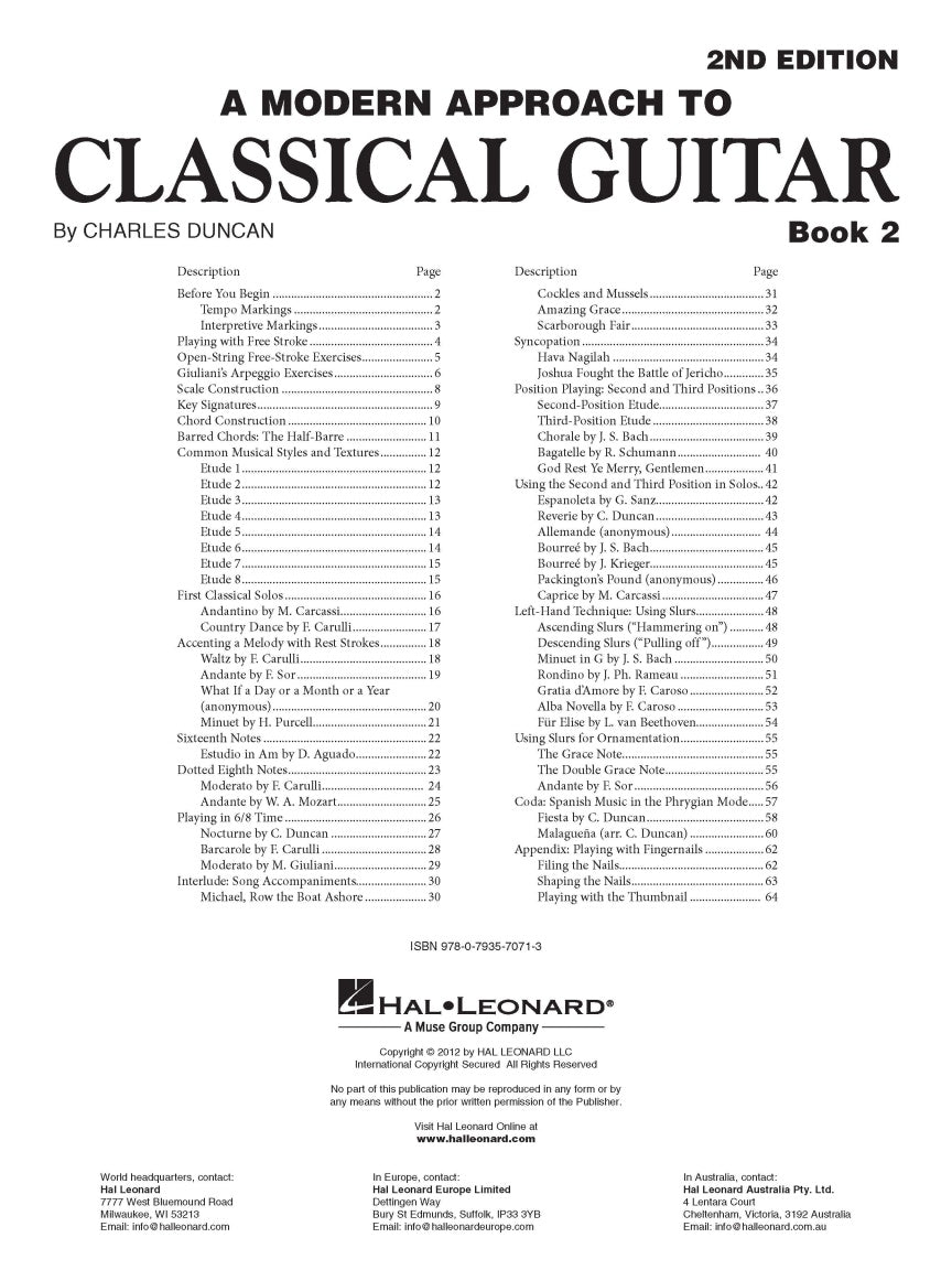 A Modern Approach to Classical Guitar – 2nd Edition - sample page 2