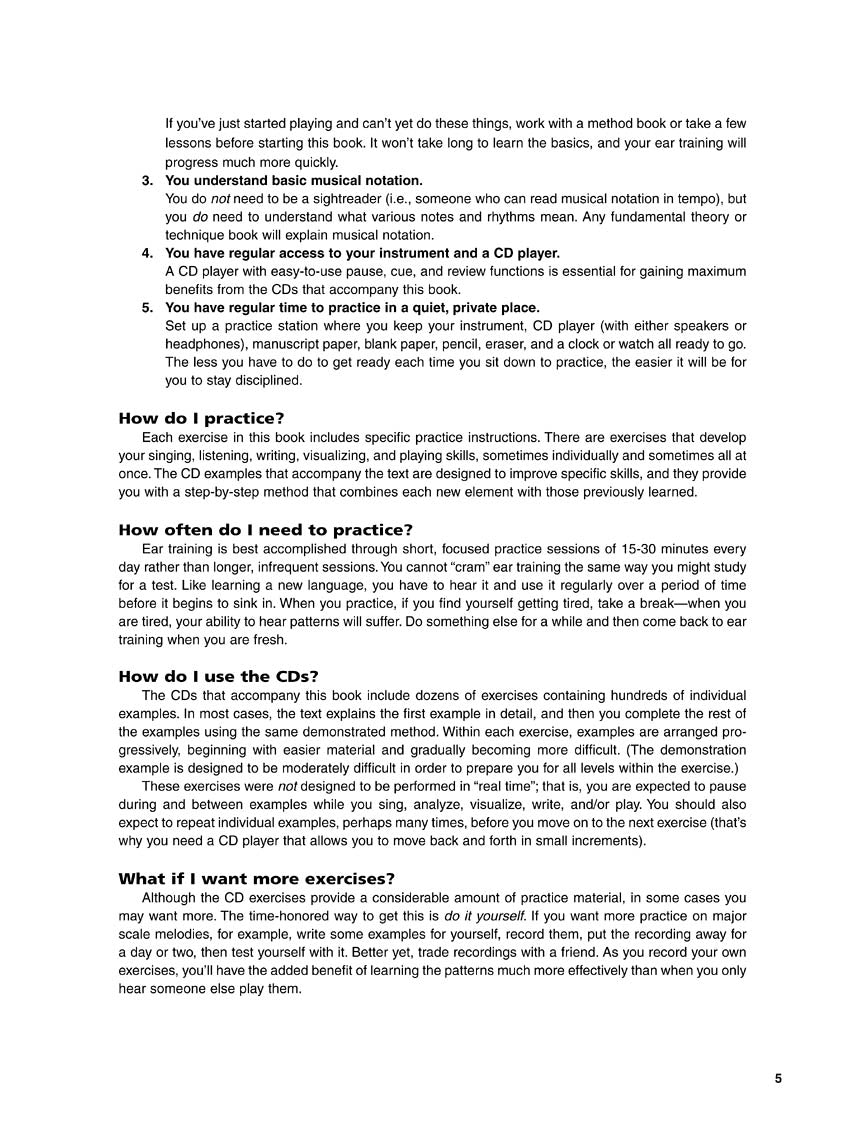 Ear Training - sample page 4