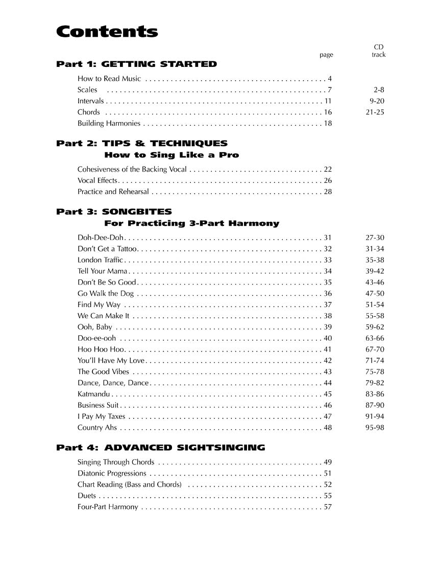 Harmony Vocals - sample page 2