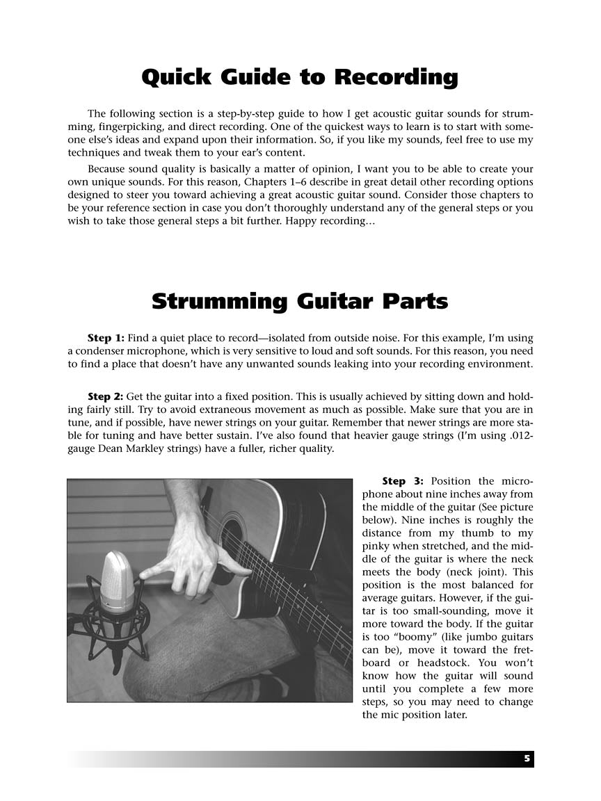 The Musician's Guide to Recording Acoustic Guitar - sample page 4