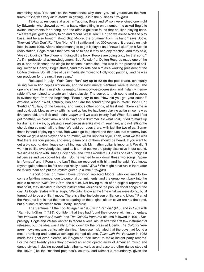 The Best of The Ventures - Guitar Signature Licks - sample page 4